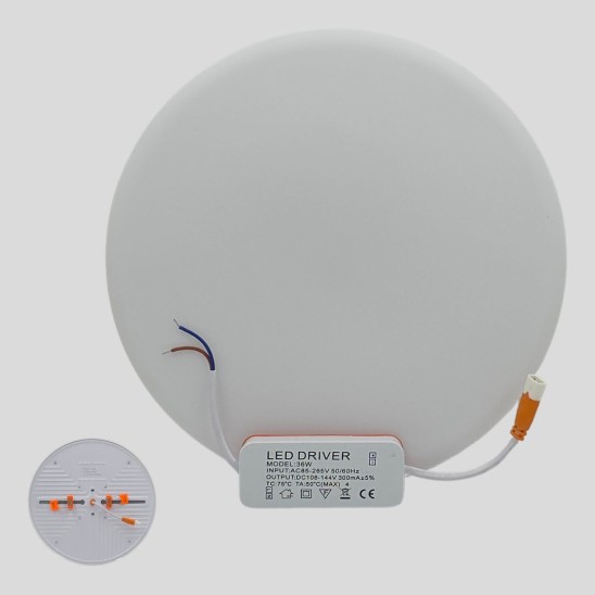 Lampara Empotrable Redondo 36W 22cm