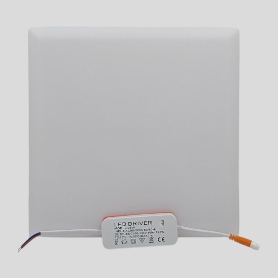 Lampara Empotrable Cuadrado 36W 22cm