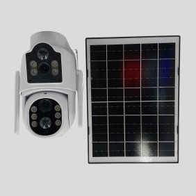 Camara De Vigilancia Wifi Solar Doble Camara